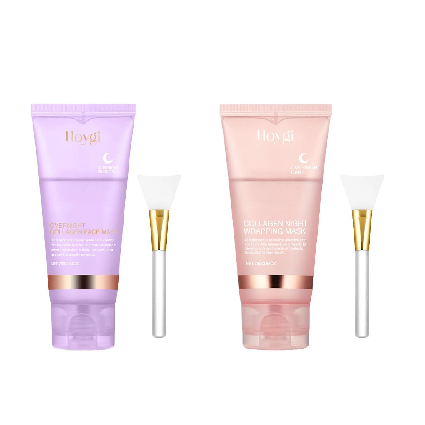 Collagen Overnight Wrapping Mask Fade Fine Lines Firming Deep Hydrating Replenishment Shrink Pores Brightening Korean Skin Care