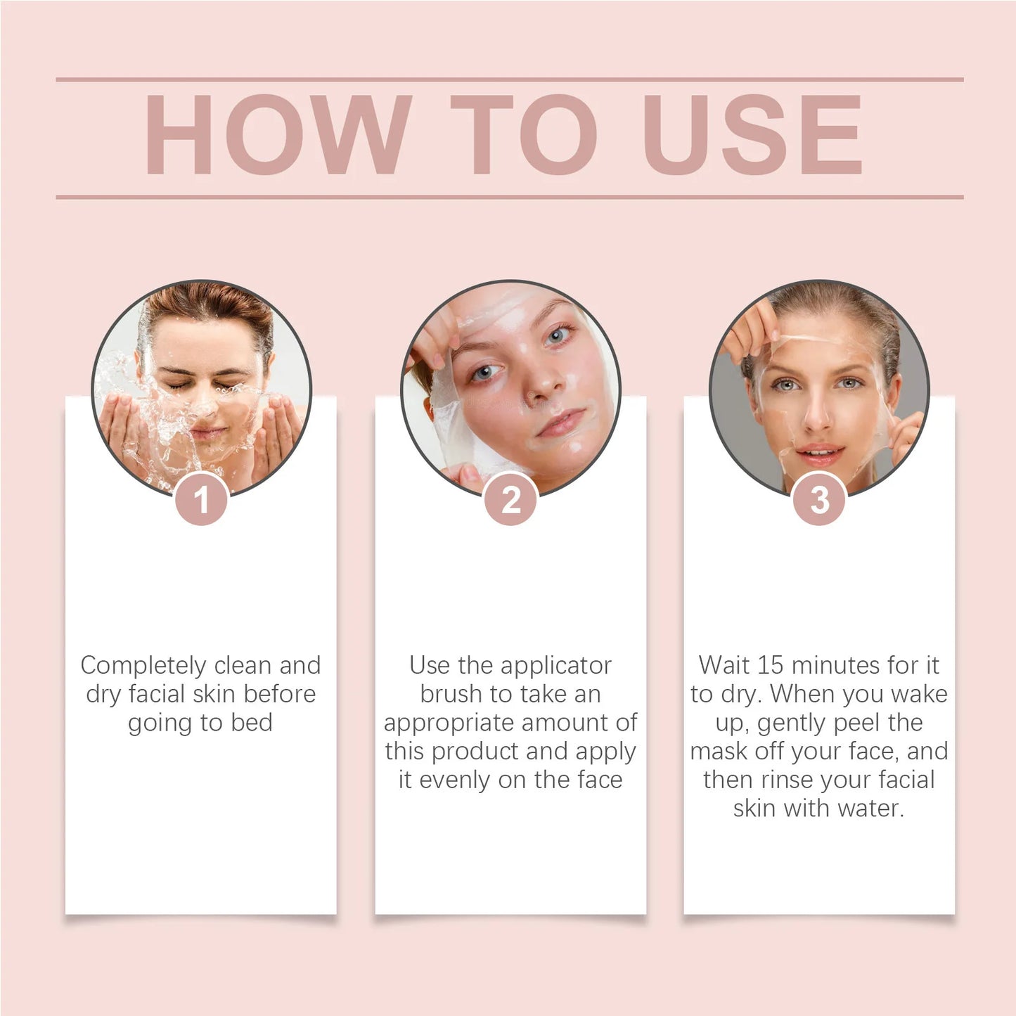 Collagen Overnight Wrapping Mask Fade Fine Lines Firming Deep Hydrating Replenishment Shrink Pores Brightening Korean Skin Care