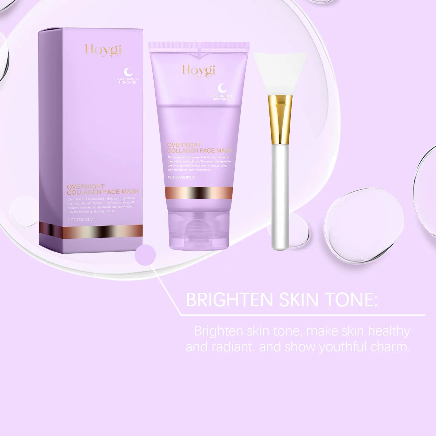 Collagen Overnight Wrapping Mask Fade Fine Lines Firming Deep Hydrating Replenishment Shrink Pores Brightening Korean Skin Care