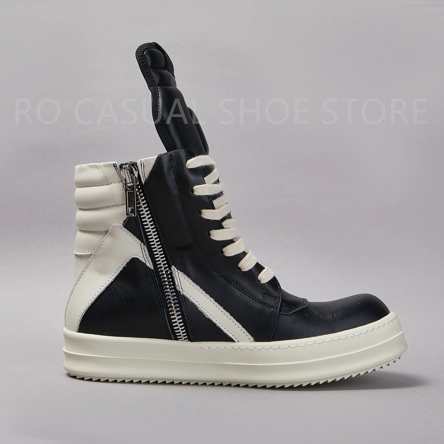 Ricks Genious Black Leather High Top