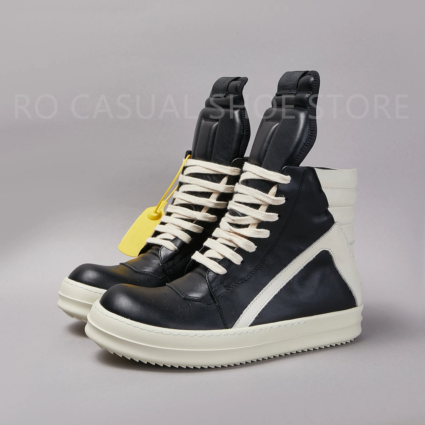 Ricks Genious Black Leather High Top