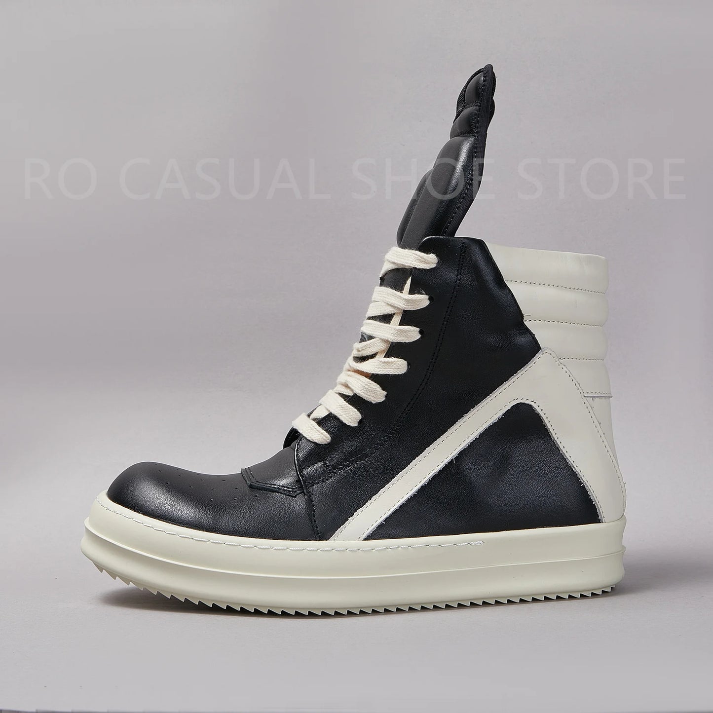 Ricks Genious Black Leather High Top