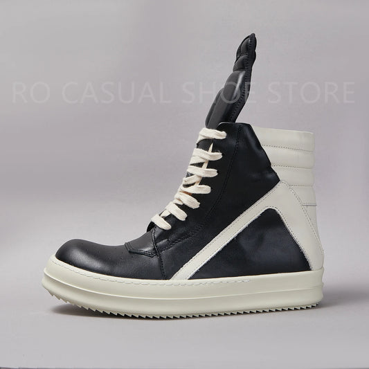 Ricks Genious Black Leather High Top
