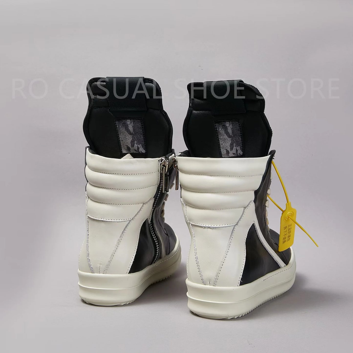 Ricks Genious Black Leather High Top