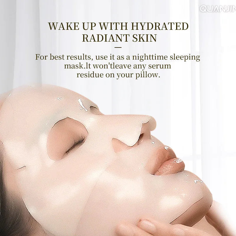4Pcs/Box Absorbable Bio-Collagen Real Deep Mask Night Moisturizing Mask Firming Wrinkle Remover Fade Fine Lines Skin Care